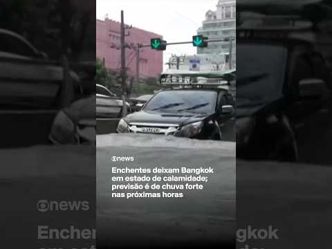 Enchentes deixam Bangkok em estado de calamidade; previsão é de chuva forte nas próximas horas
