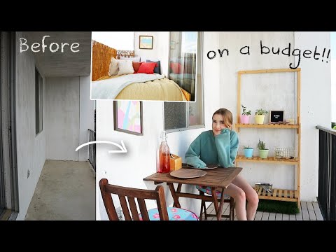 Video: extreme balcony makeover on a budget *my mystery apartment LOL*