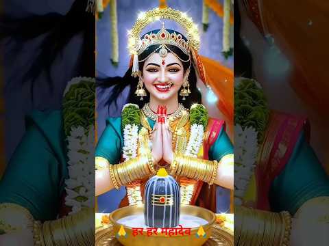 #Jay Shri Gauri Ganesh#Jay Shri Gauri Ganesh#भोलेनाथ की पूजा करते हुए माता पार्वती आनंदित है