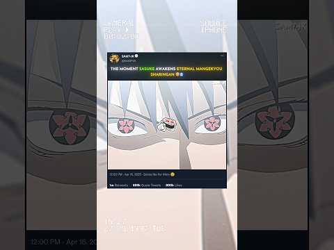 Eternal Mangekyou Sharingan 🤯🥶