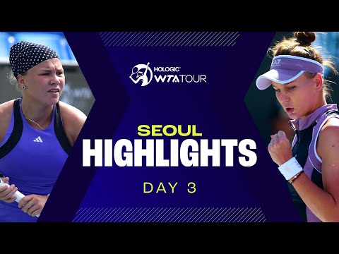 Shnaider, Kudermetova sisters & Kostyuk feature on Day 3 at Seoul 2024 | WTA Match Highlights