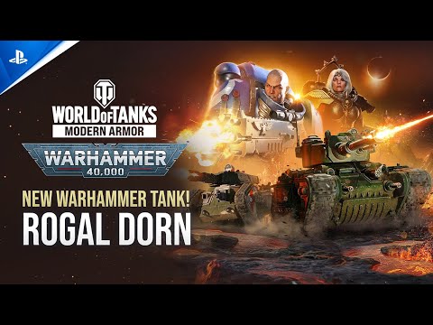 World of Tanks Modern Armor - Warhammer 40,000 Rogal Dorn Trailer | PS5 & PS4 Games