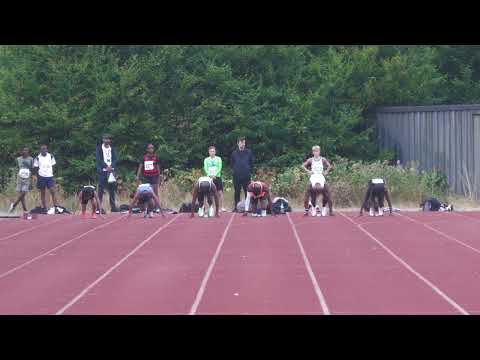 100m race 2 BMC and Cambridge Harriers Meeting at Eltham 17th August 2022