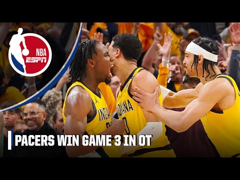 THRILLING END TO GAME 3 👀 Pacers and Bucks exchange big shots in OT | NBA on ESPN