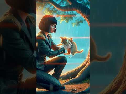 Zoey Found the Cat Under the Storm #demonhunters #zoey #cats #catshorts