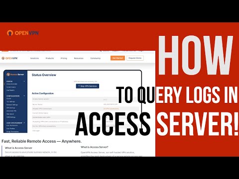 How to Query Logs in OpenVPN Access Server