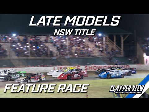 Late Models | NSW Title - A-Main - Lismore - 14th Jan 2023 | Clay-Per-View Highlights - dirt track racing video image