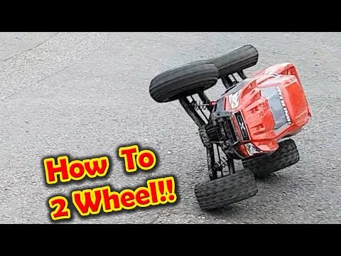 HOW TO Drive an RC CAR on 2 Wheels. Traxxas X-Maxx, HPI SAVAGE etc - UCH2_Jj8m4Zbe26UMlGG_LVA
