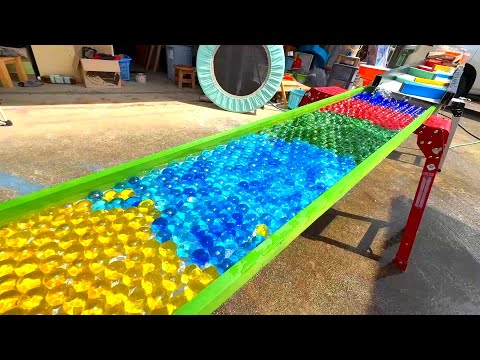 Marble Run☆Morning fun with water slide marble