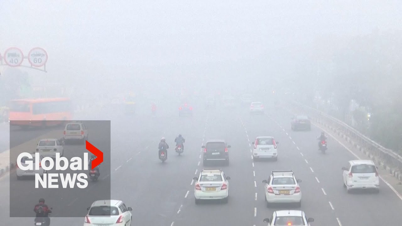 Severe smog caused by pollution impacts New Delhi, other cities in northern India