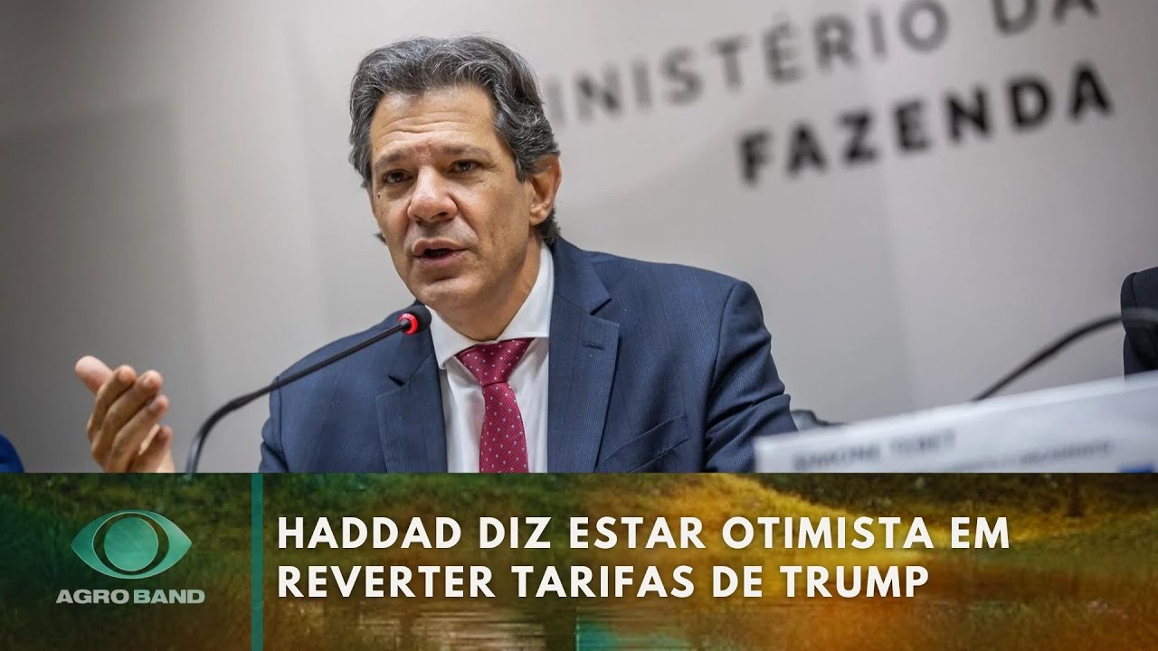 Haddad diz estar otimista em reverter tarifas de Trump contra o Brasil