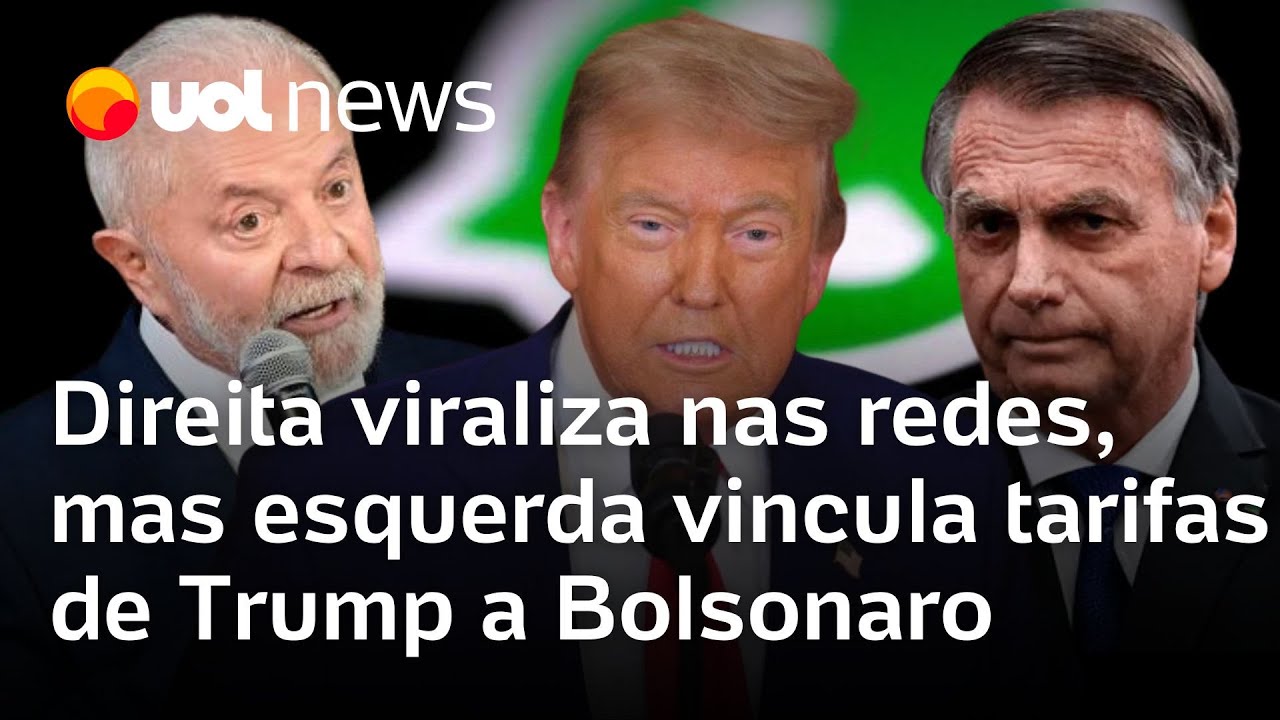 Direita viraliza em grupos de WhatsApp mas esquerda consegue vincular tarifas de Trump a Bolsonaro