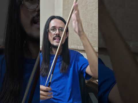 Seu ARCO pode ESTAR TORTO #instrumento #musica #violino #aulamusical