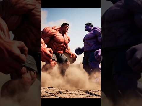 Red Hulk vs Purple Hulk: The Epic Showdown#RedHulkVsPurpleHulk#trending #bigbattle