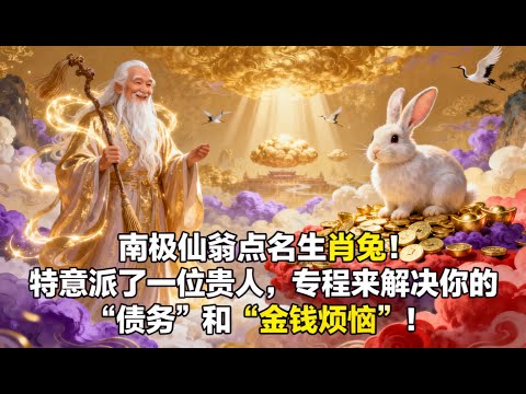 南極仙翁點名生肖兔！特意派了一位貴人，專程來解決你的“債務”和“金錢煩惱”！
