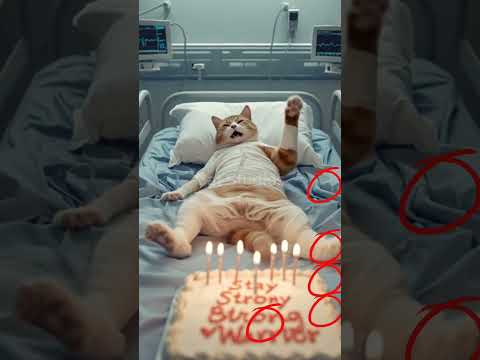 #happybirthday #funny #kitten #animalintelligence #kucing #cute #cat #cake #aicats #shorts #short #o