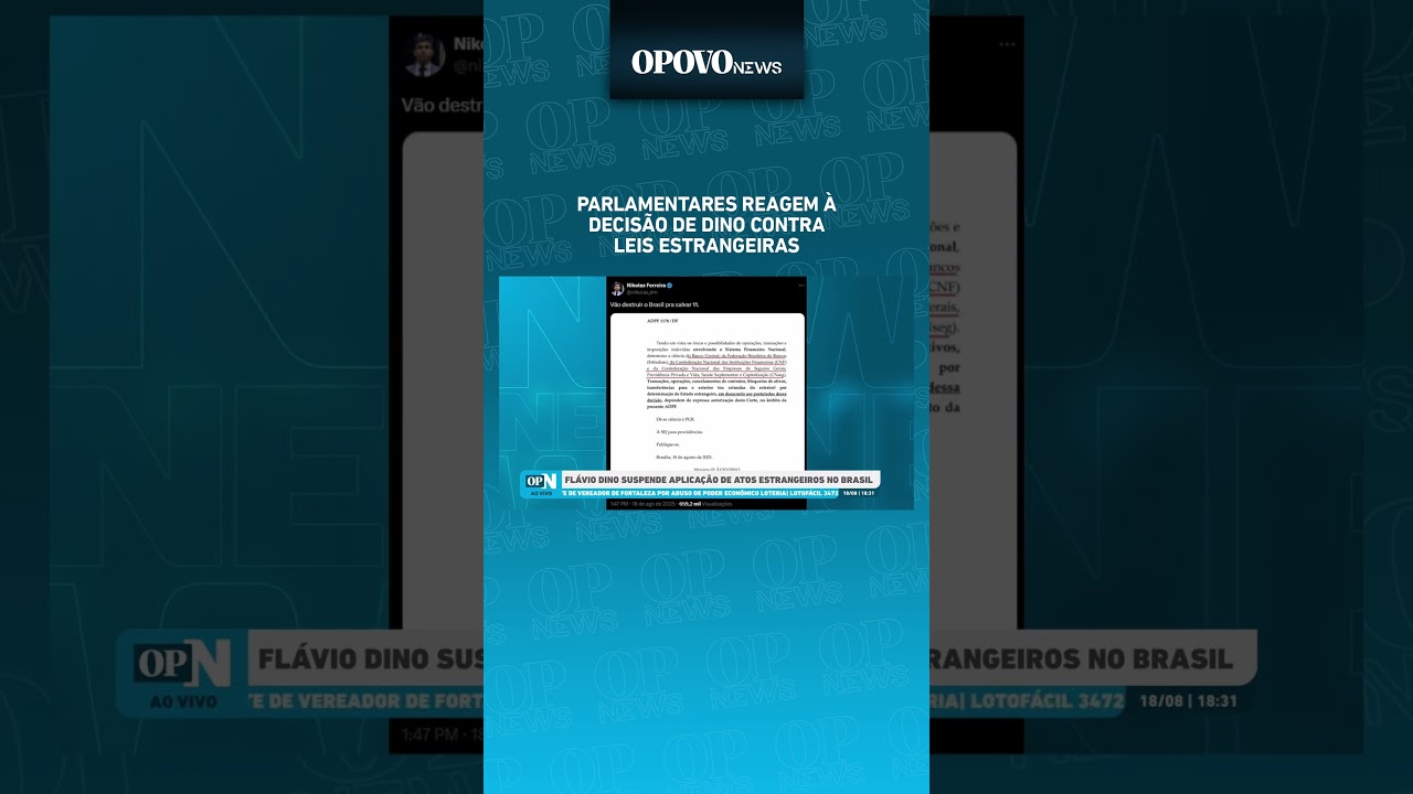 Parlamentares de esquerda e direita reagem a decisão de Dino contra leis estrangeira