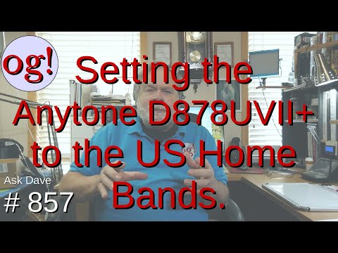 Setting the Anytone D878UV11+ to the US Home Bands (#857)