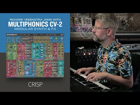 Crisp—Richard Veenstra jams with the brand new Multiphonics CV-2 Modular Synth & FX