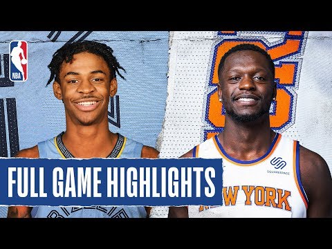GRIZZLIES at KNICKS | FULL GAME HIGHLIGHTS | January 29, 2020
