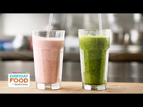 Hearty Fruit and Oat Smoothie and Green Ginger-Peach Smoothie - Everyday Food with Sarah Carey - UCl0kP-Cfe-GGic7Ilnk-u_Q