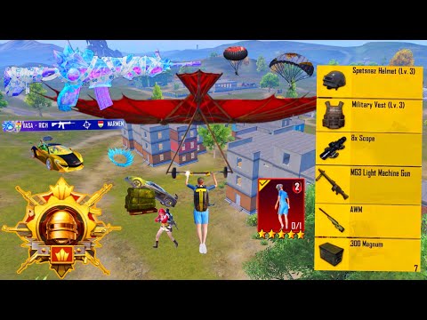 60KILLS!!😍 NEW BEST LOOT GAMEPLAY with AWM+p90🔥Pubg Mobile
