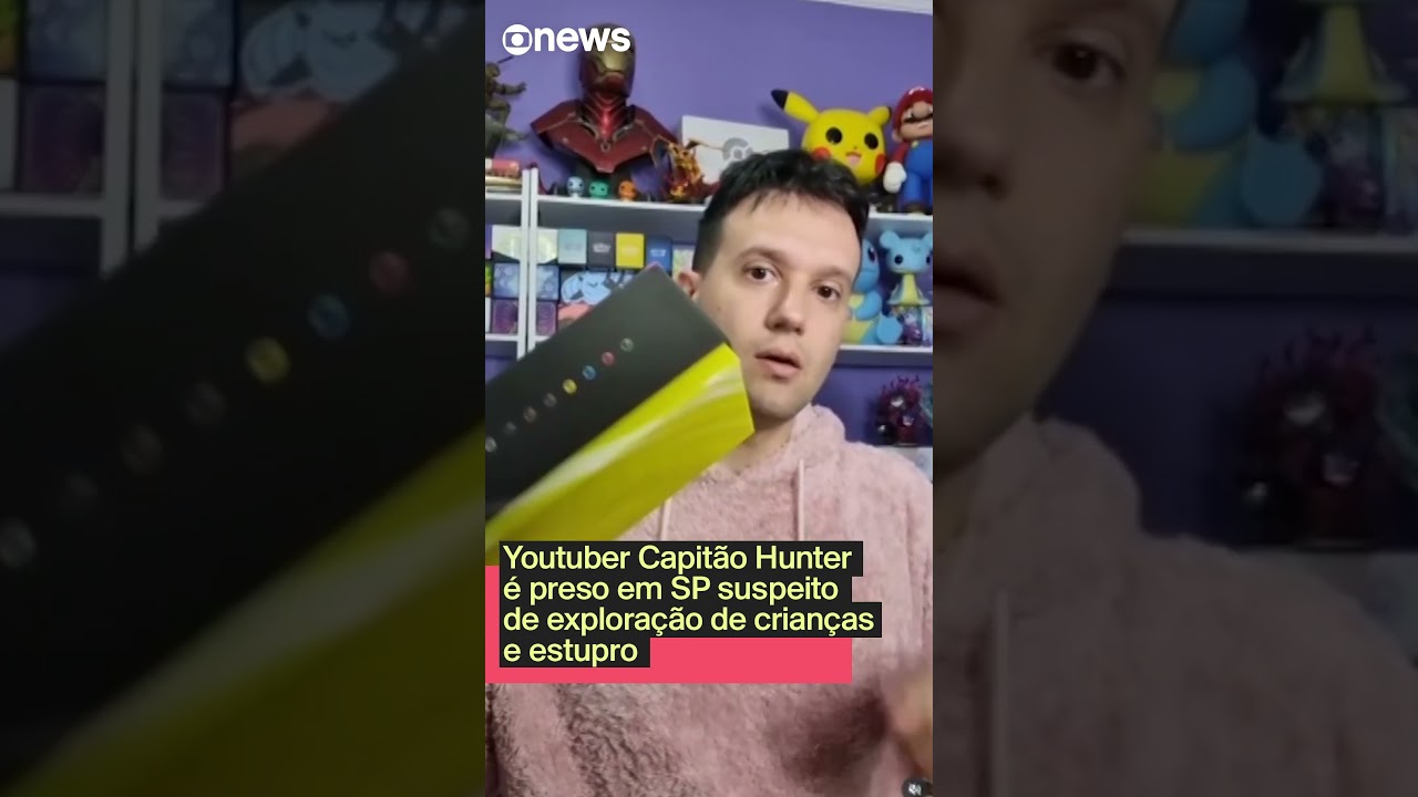 Youtuber Capitão Hunter é preso em SP suspeito de exploração de crianças e estupro