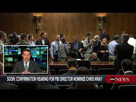 Donald Trump FBI head nominee Christopher Wray Senate confirmation hearing