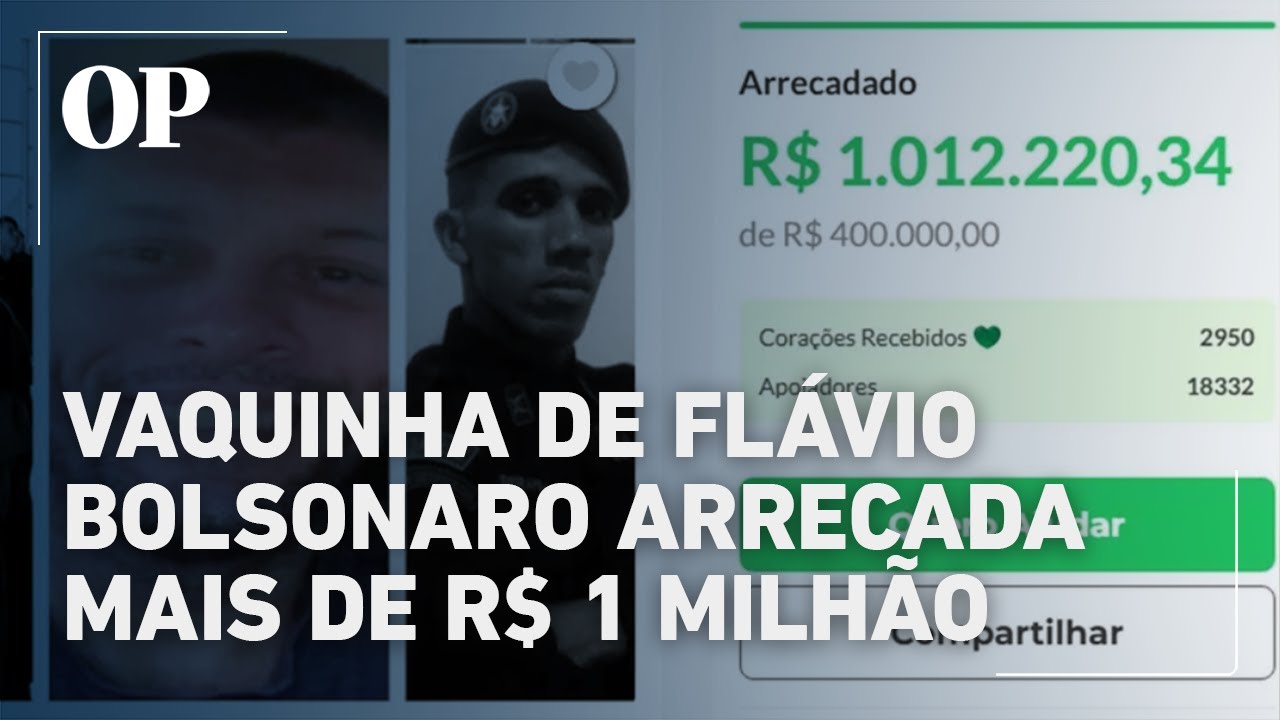 Vaquinha de Flávio Bolsonaro arrecada mais de R$ 1 milhão para famílias de policiais mortos no Rio TV Online Vaquinha de Flávio Bolsonaro arrecada mais de R$ 1 milhão para famílias de policiais mortos no Rio