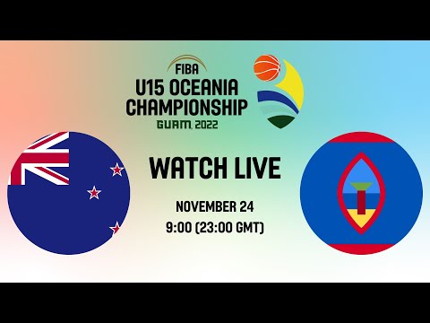 LIVE | QUARTER-FINALS: New Zealand v Guam | FIBA U15 Women's Oceania Championship 2022