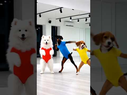 【ワンちゃん】エアロビクスを踊る#犬 #踊ってみた #ダンス動画 #可愛い #踊る