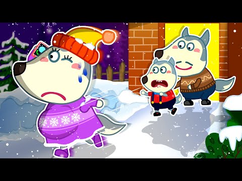 Mommy, Don't Leave Me! Christmas Series With Mommy Wolf| Cartoon for Kids