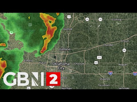 LIVE: Hailstorm and heavy rain in Oklahoma as tornado warning issued