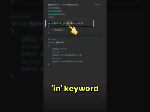 The "in" keyword in C# is Awesome