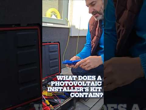 What does a photovoltaic instalers kit contain #vlog #electrician #solarenergy #toolkit