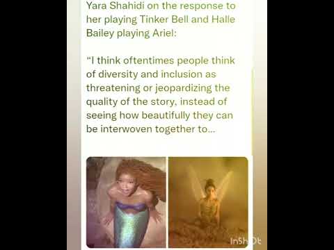 Yara Shahidi on the response to her playing Tinker Bell and Halle Bailey playing Ariel