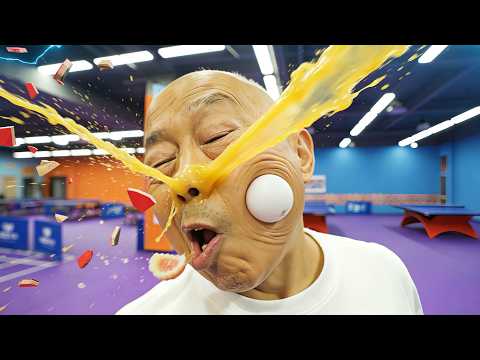 Grandma vs Grandpa Anime Table Tennis Battle！