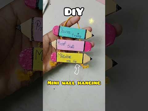 ✨DIY recreate 👉 mini wall hanging 💗#crafter yashika #shorts #youtuber