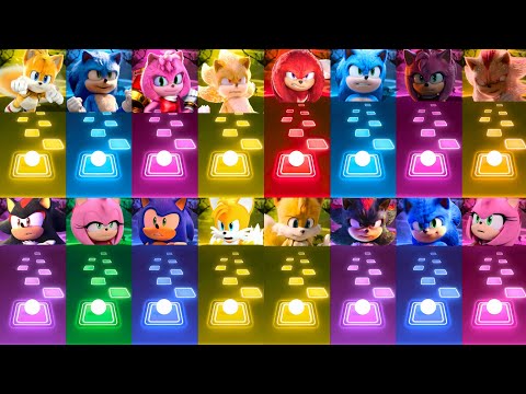 MEGA-MIX SHADOW TAILS SONIC AMY ROSE KNUCKLES SUPER GOLD SONIC COFFIN DANCE COVER VIDEO | TILES HOP