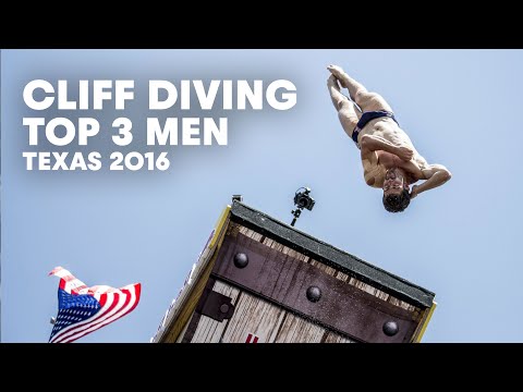 Top 3 Cliff Dives from Texas (Men) | Cliff Diving World Series 2016 - UCblfuW_4rakIf2h6aqANefA