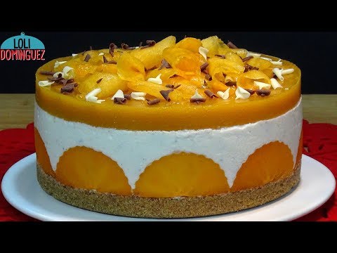 TARTA DE YOGUR CON FRUTA CAQUI O KAKI PERSIMÓN, SIN HORNO. Recetas paso a paso. Loli Domínguez - UC5ONfXPjWgqElh0NZaRJ1tg