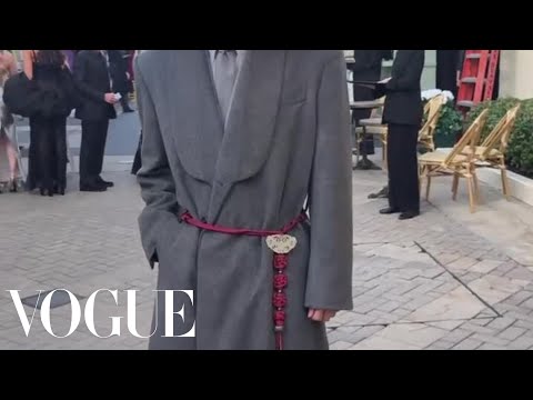 BTS' V Arrives at Vogue World: Hollywood