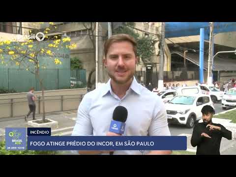 Fogo atinge prédio do Incor em São Paulo