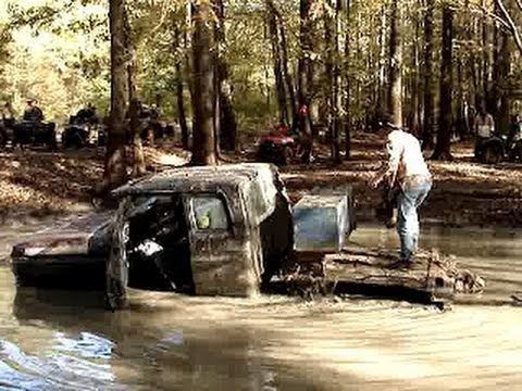 MONSTER FORD MUD TRUCK on 54" BOGGERS SINKS in MUD HOLE!! - UC-mxnplD2WcxualV1Ie0pjA
