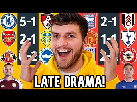 LATE IPSWICH WIN! CHELSEA SCORE 5! &amp; MAN UTD STINK! PL REVIEW