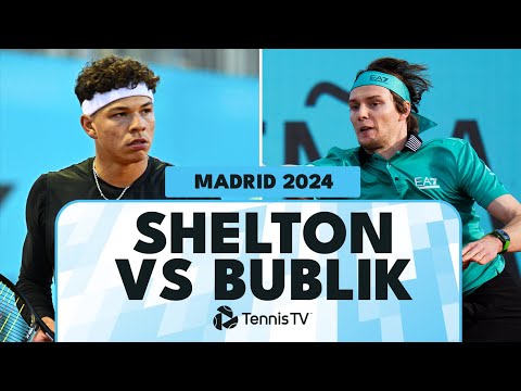 Ben Shelton vs Alexander Bublik Entertaining Match Highlights | Madrid 2024