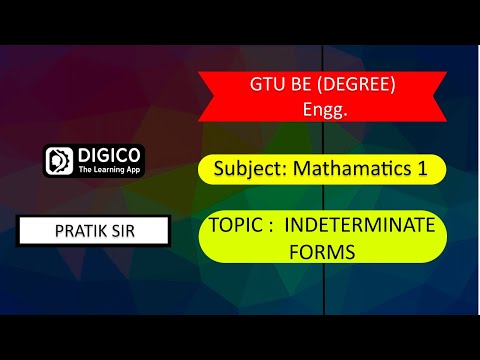 MOST IMPORTANT QUESTION SERIES : BE Mathematics  : INDETERMINATE FORMS