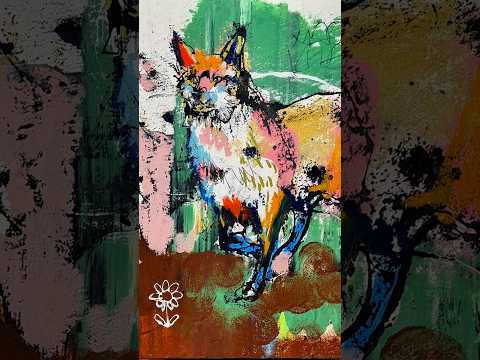嘘をつくことしか知らなかったキツネ | 物語のある絵画 何もない穴に、土をかぶせる。そのキツネを一枚の絵にしました。 #物語のある絵画 #北村直登 #絵画