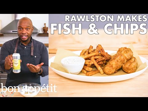 Rawlston Makes Fish And Chips | From The Home Kitchen | Bon Appétit