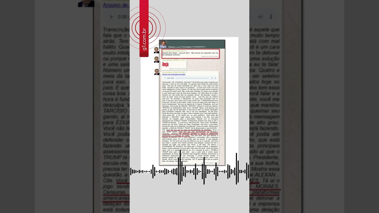 Ouça áudio divulgado pela PF 🔊: Malafaia critica estratégia de Bolsonaro e pede vídeo contra Moraes